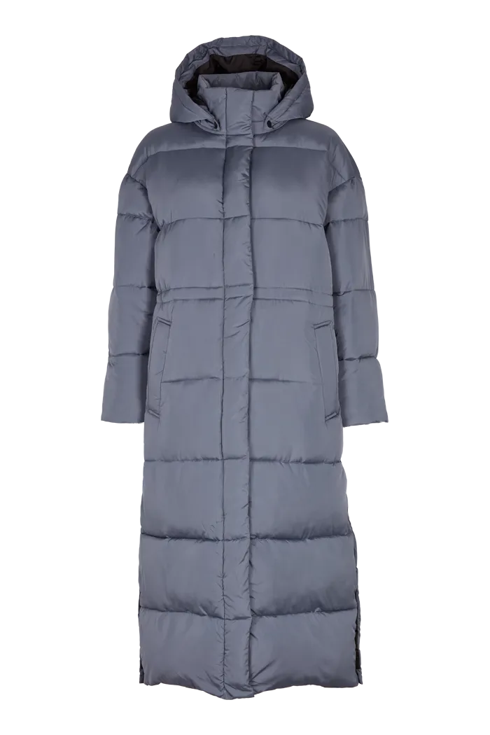 basic-apparel-dagmar-long-coat-mantel-grey-recycelt-oversize image 1