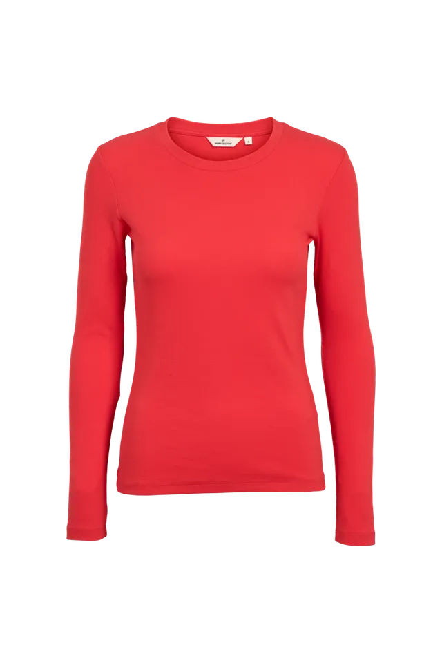 basic-apparel-ludmilla-ls-tee-langarmshirt-tomato-bio-baumwolle image 1