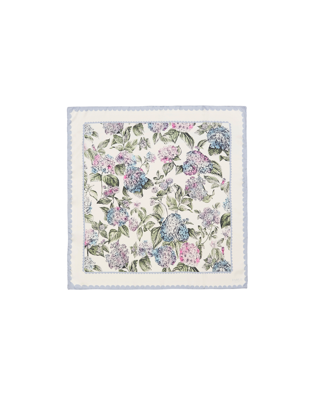 fable-england-hydrangea-square-halstuch-ivory-blumen image 1