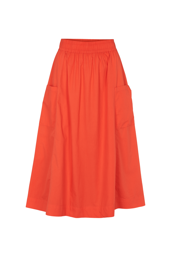 basic-apparel-silje-skirt-grenadine-damen-rock-bio-knielang image 4