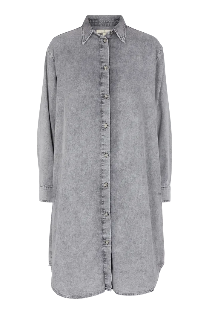 basic-apparel-bluebell-shirt-dress-grey-hemdkleid image 1