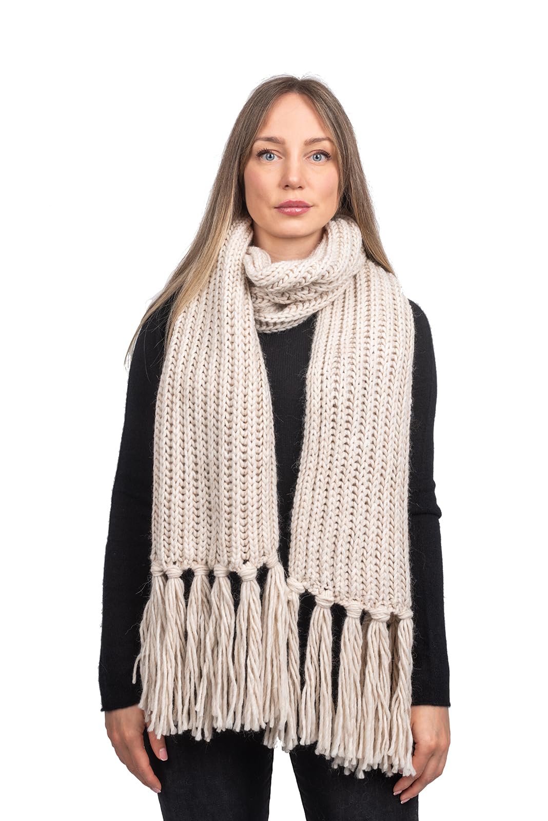 dalle-piane-cashmere-schal-alpaka-mix-beige-220x25-geschenkbox image 1