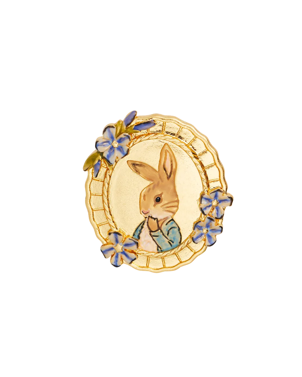 fable-england-peter-rabbit-brosche-gold-cameo image 1