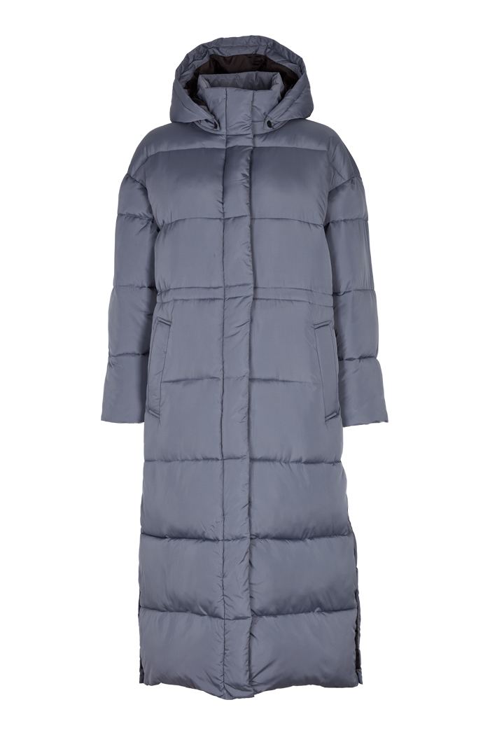 basic-apparel-dagmar-long-coat-mantel-grey-recycelt-oversize image 1