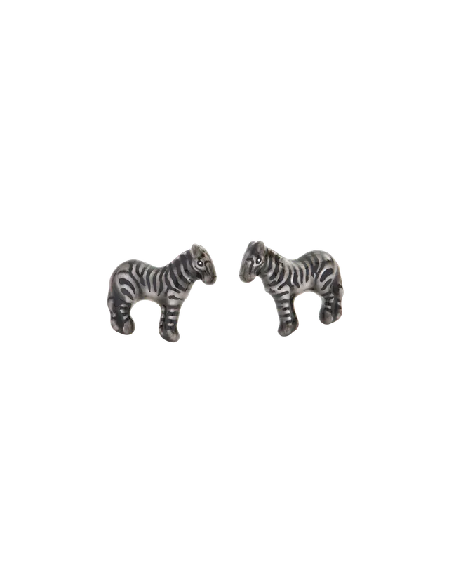 fable-england-jewellery-zebra-ohrstecker-emaille-handbemalt image 1