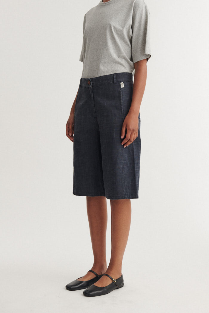 basic-apparel-senia-long-shorts-asphalt-bio-baumwolle image 2