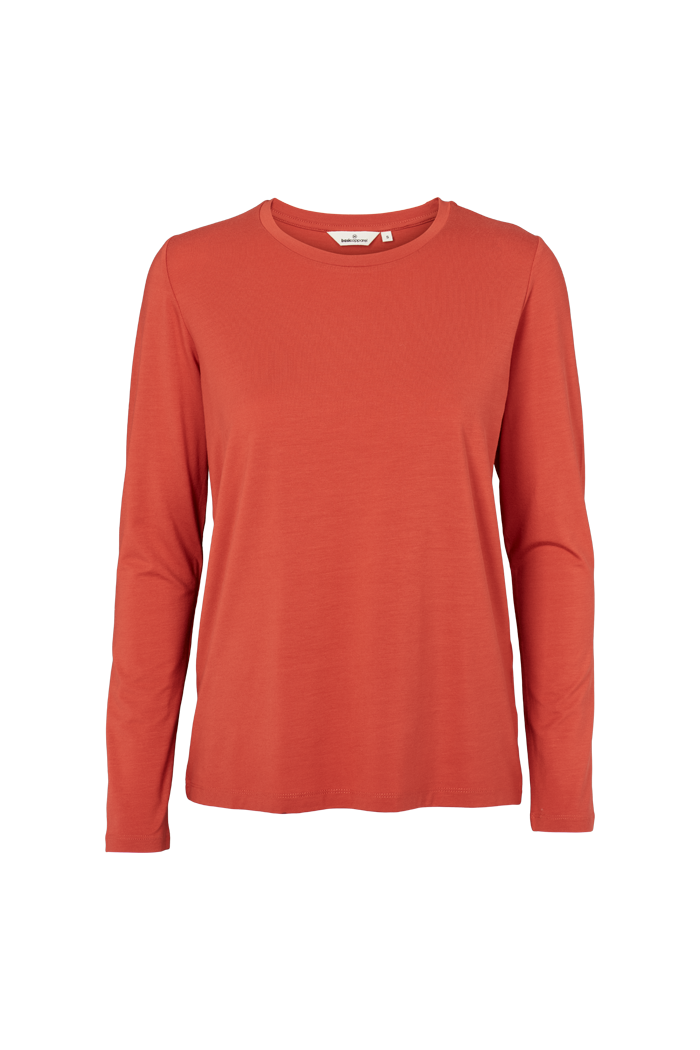 basic-apparel-jolanda-ls-tee-langarmshirt-cinnabar-tencel image 1