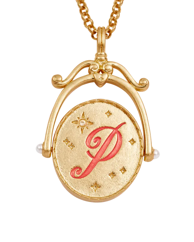 fable-england-p-initial-peony-halskette-gold-spinner image 1