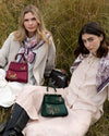 fable-england-handbags-tote-fox-mushroom-bordeaux-satin image 2