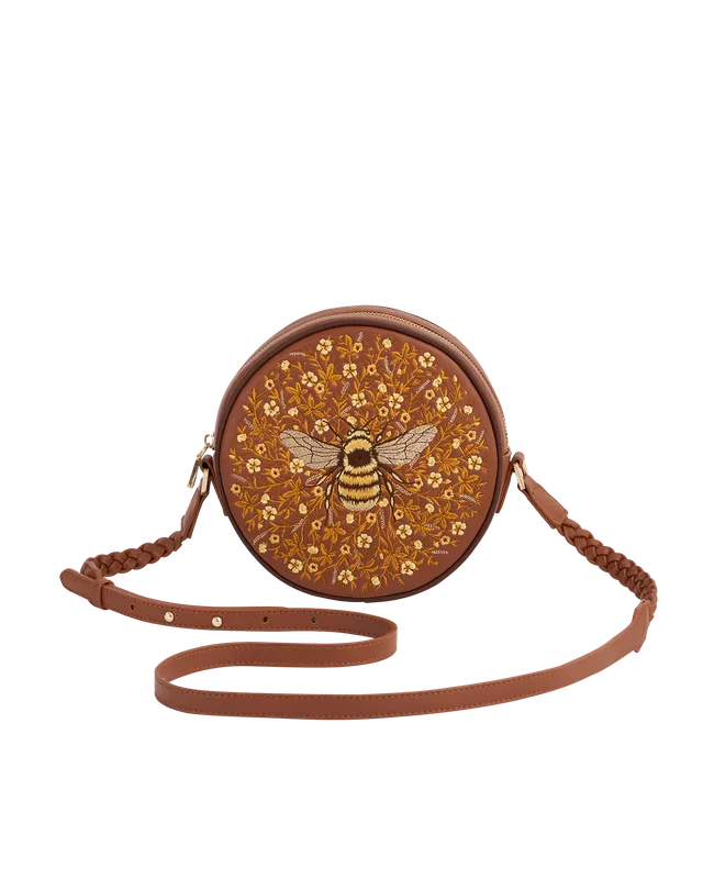 fable-england-bumble-circle-bag-handtasche-biene-stickerei image 1