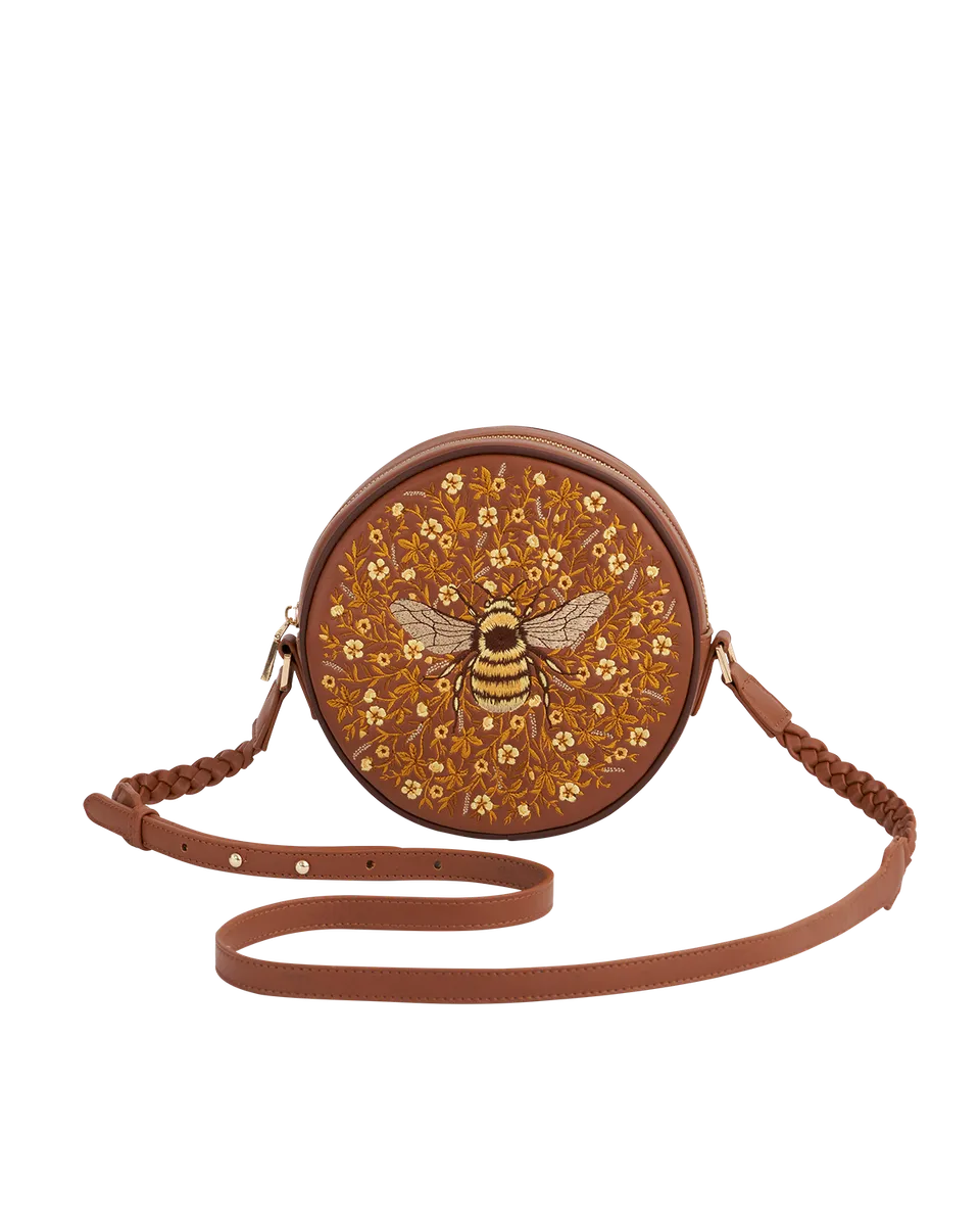 fable-england-bumble-circle-bag-handtasche-biene-stickerei image 1