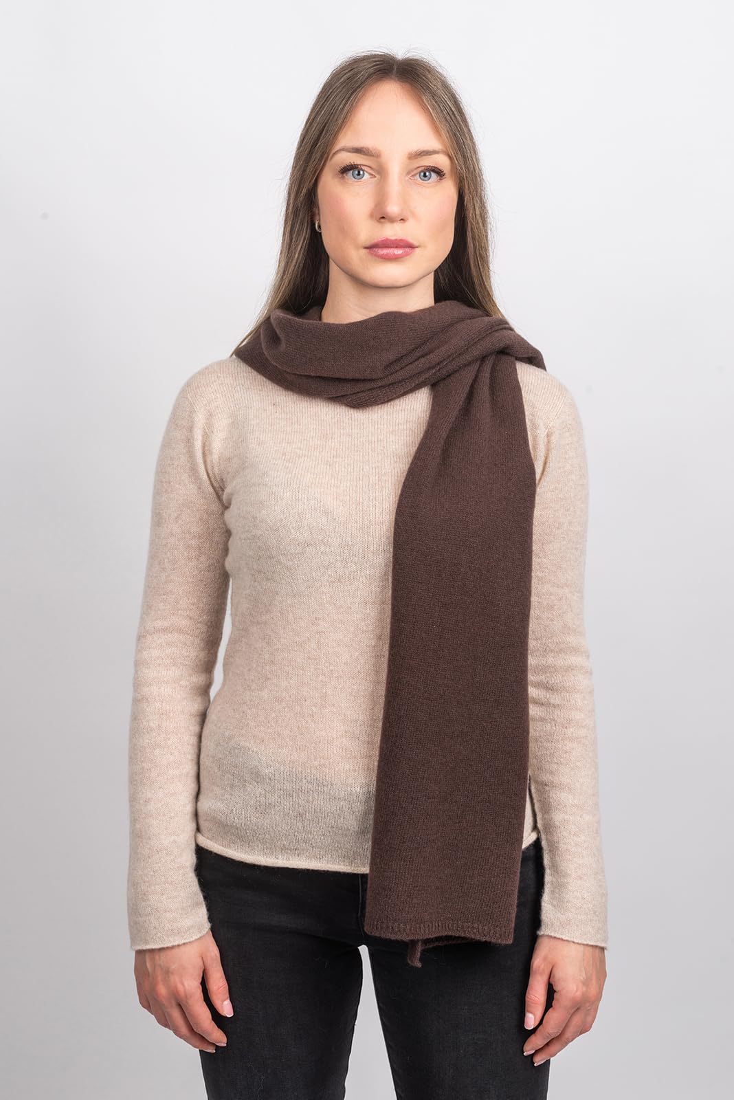 dalle-piane-cashmere-schal-breit-100-kaschmir-braun image 2