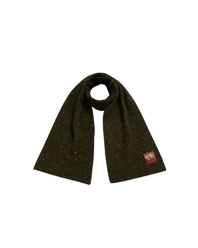 fable-england-scarves-donegal-schal-moosgr-n-meliert-strick image 1