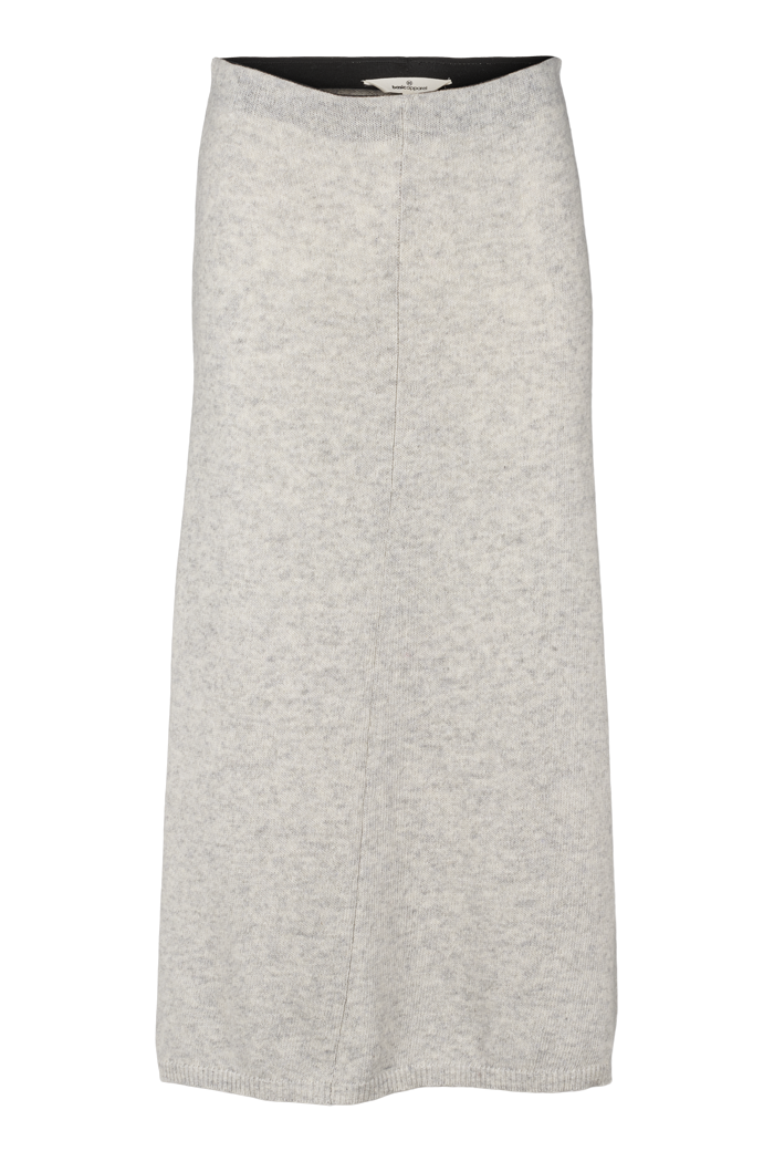 basic-apparel-lise-3-4-strickrock-light-grey-wollmix-a-linie image 4