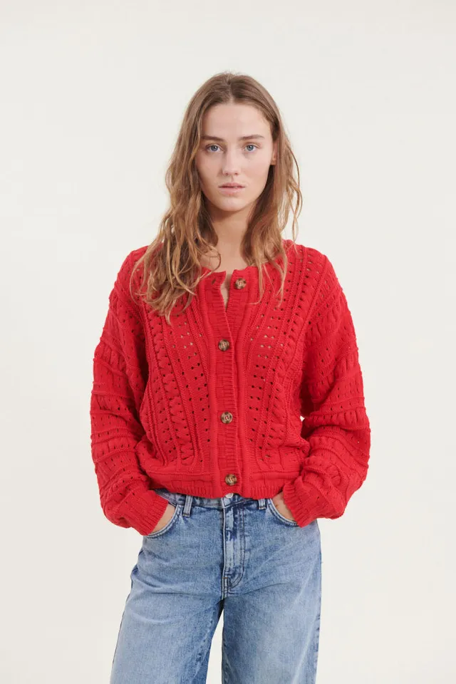 basic-apparel-winie-ba273-11-cardigan-high-risk-red-bio image 1