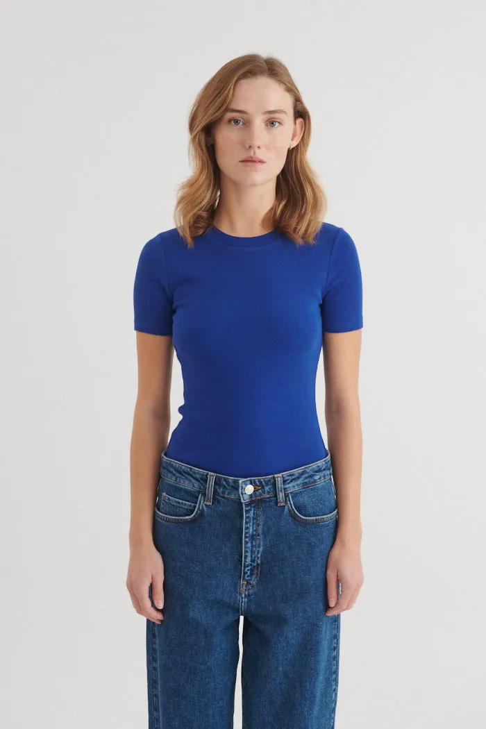 basic-apparel-ludmilla-o-neck-ba146-10-t-shirt-sodalite-blue-bio-baumwolle image 1