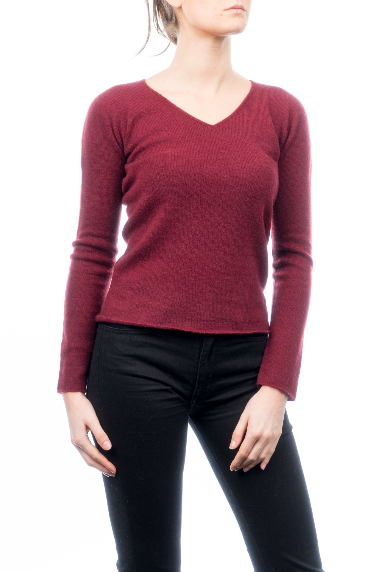 dalle-piane-cashmere-sweater-v-ausschnitt-pullover-schwarz-kaschmir image 5