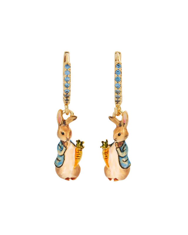 fable-england-peter-rabbit-karotte-huggie-ohrringe-gold image 1