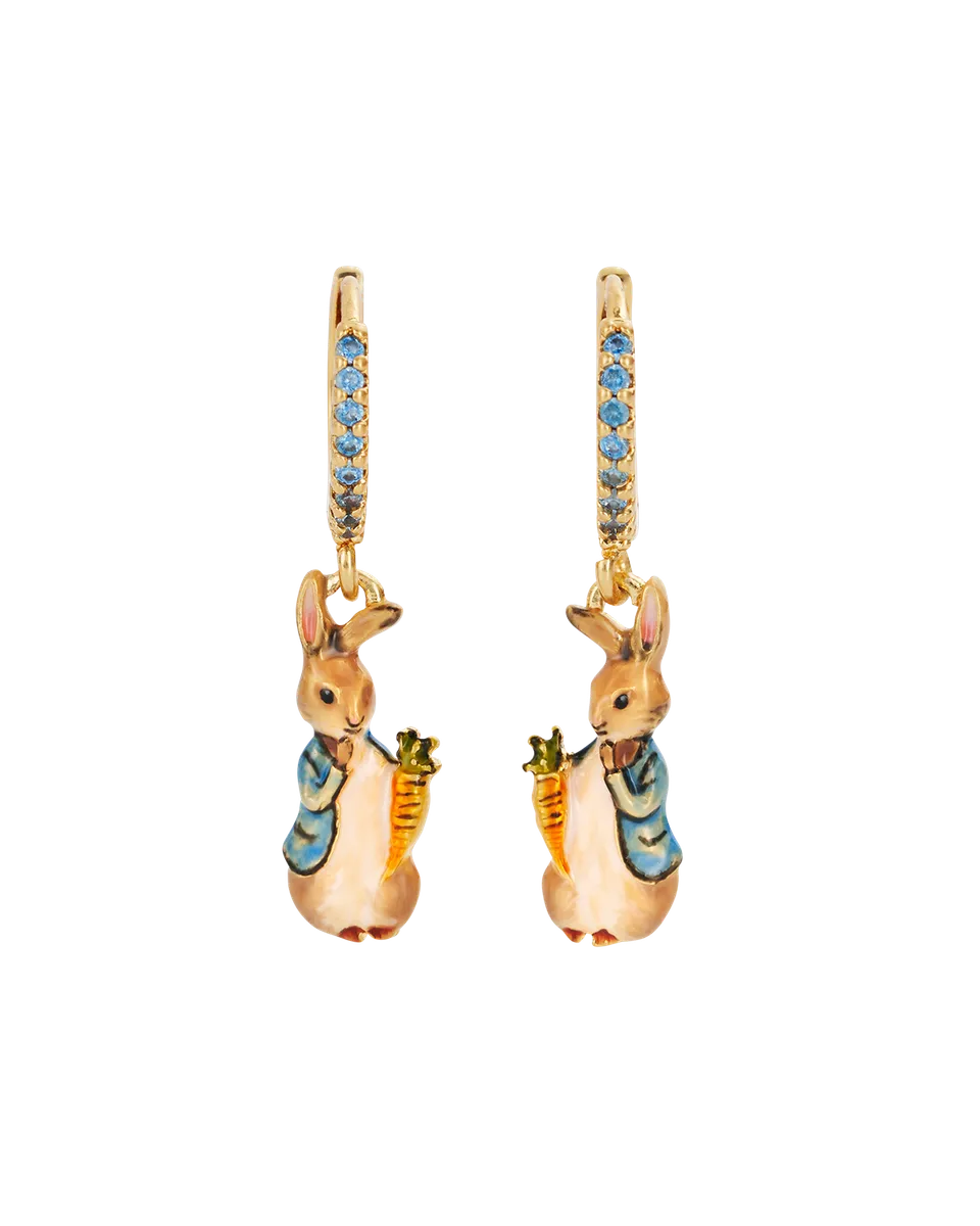 fable-england-peter-rabbit-karotte-huggie-ohrringe-gold image 1