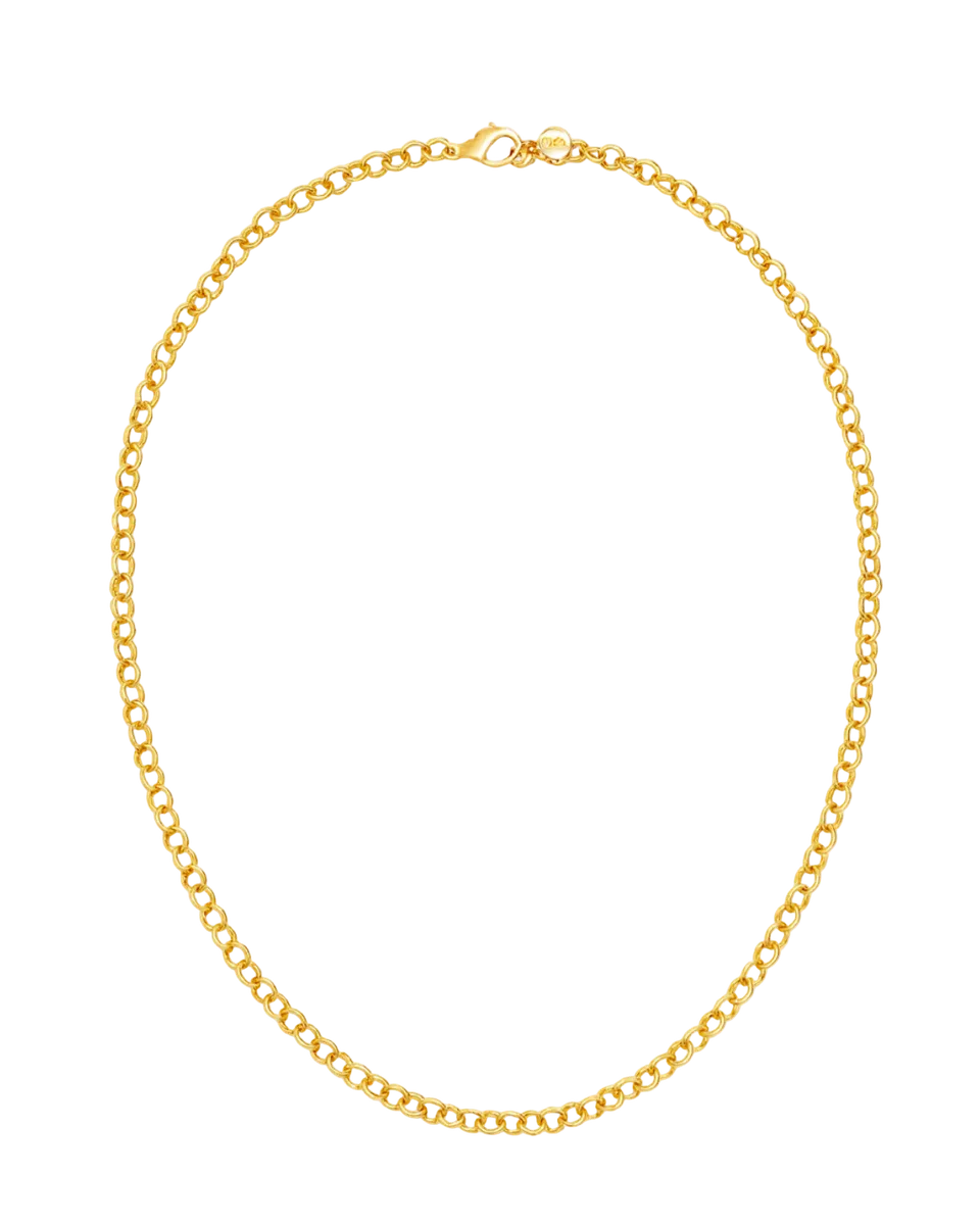 fable-england-gold-plain-chain-charm-halskette-gold image 1