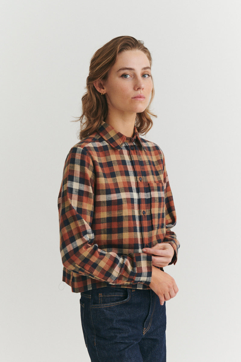 basic-apparel-nalli-shirt-damen-karo-skycaptain-bio-baumwolle image 2
