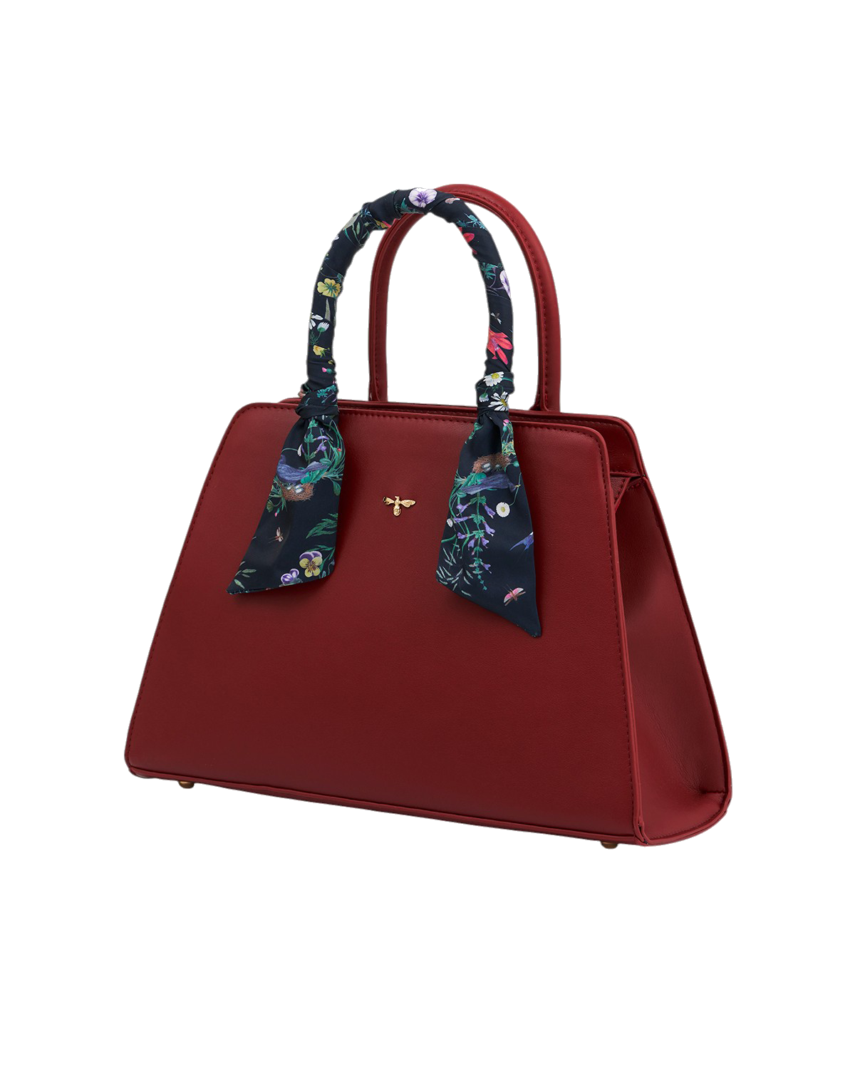 fable-england-large-structured-tote-handtasche-burgundy-kunstleder image 5