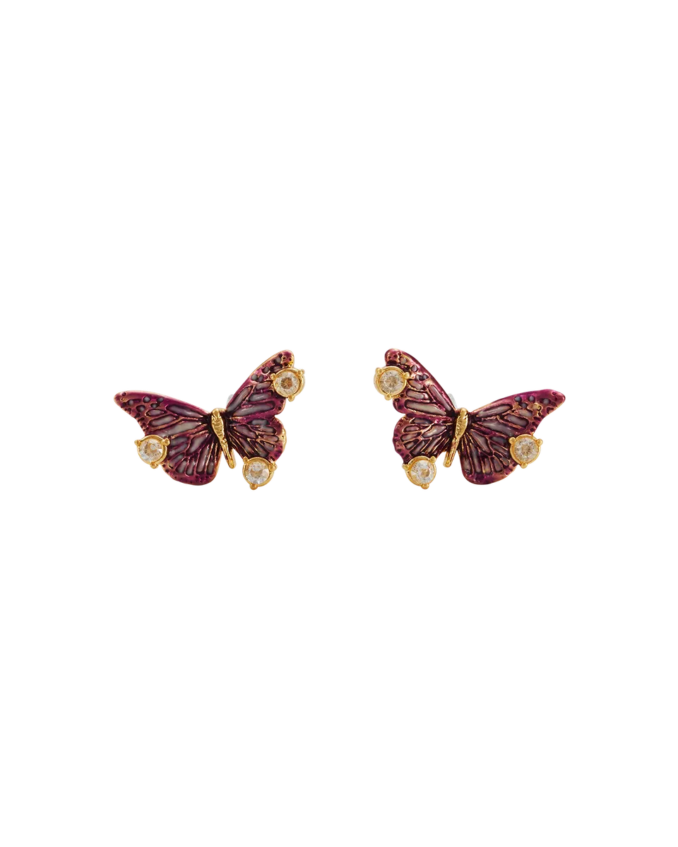 fable-england-eve-butterfly-ohrstecker-gold-schmetterling image 1