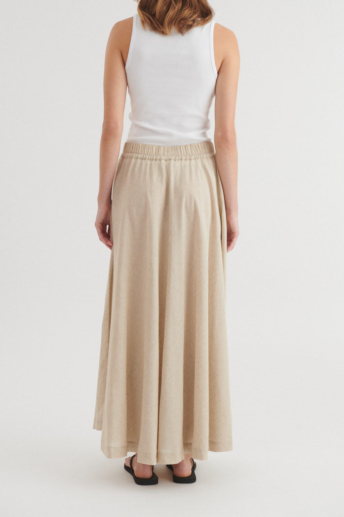 basic-apparel-carina-ba433-08-leinenrock-natural-melange-lang image 3