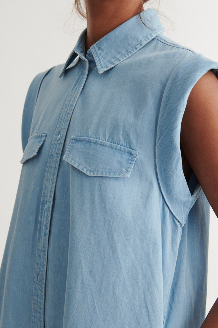 basic-apparel-cody-dress-jeanskleid-light-wash-bio-baumwolle image 3