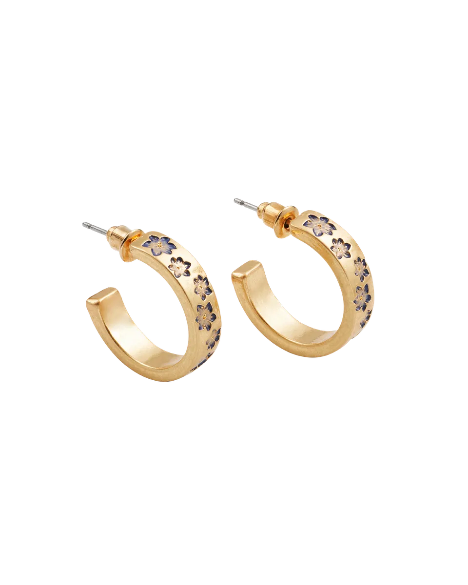 fable-england-jewellery-nightshade-creolen-gold-blau image 1