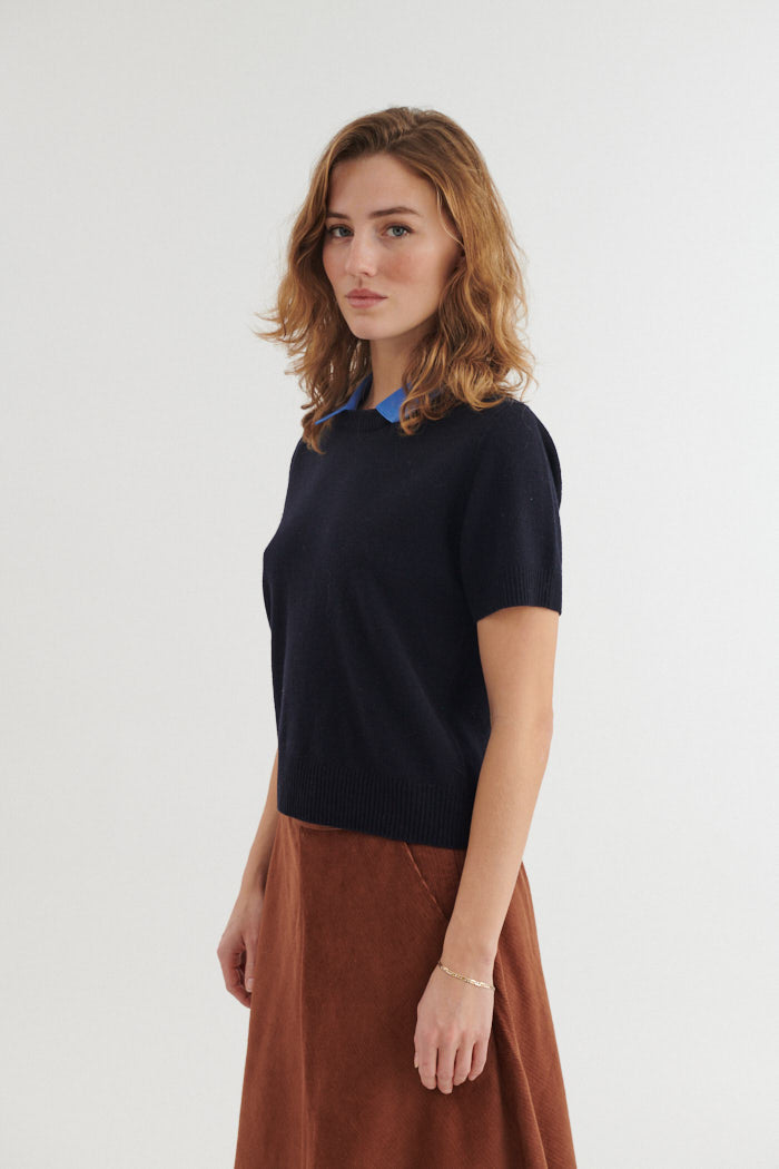 basic-apparel-liz-collar-pullover-navy-merinowolle image 2
