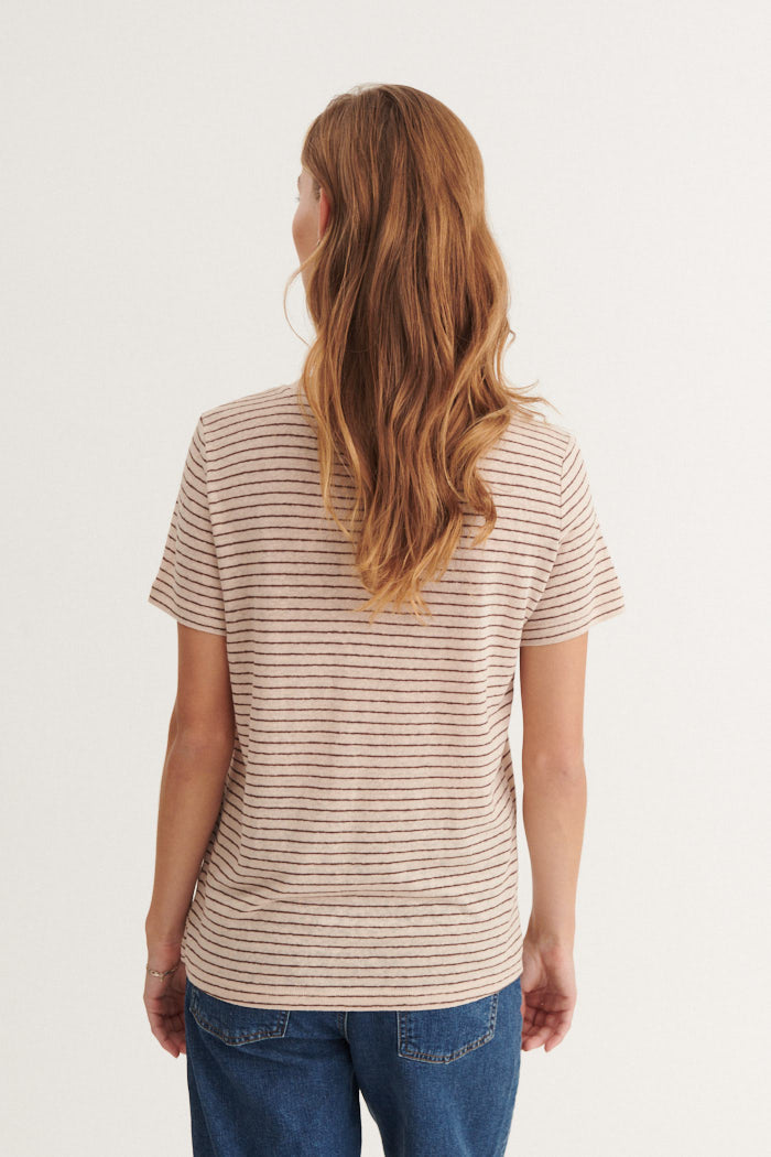 basic-apparel-kali-stripe-tee-t-shirt-smoke-gray-viskose image 3