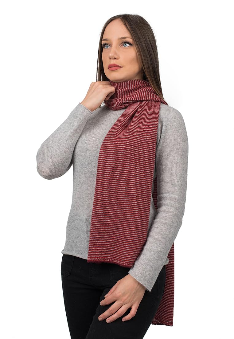 dalle-piane-cashmere-schal-nadelstreifen-blau-kaschmir image 5