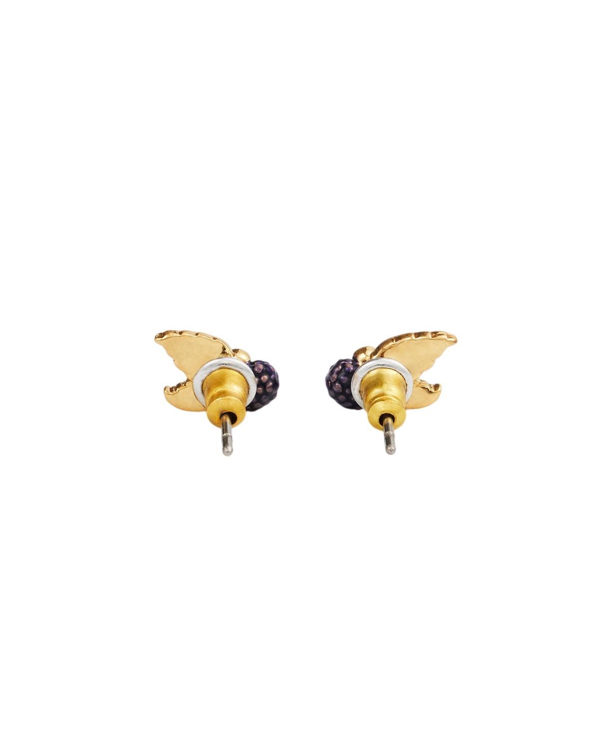 fable-england-orla-blackberry-ohrstecker-gold-granat image 4