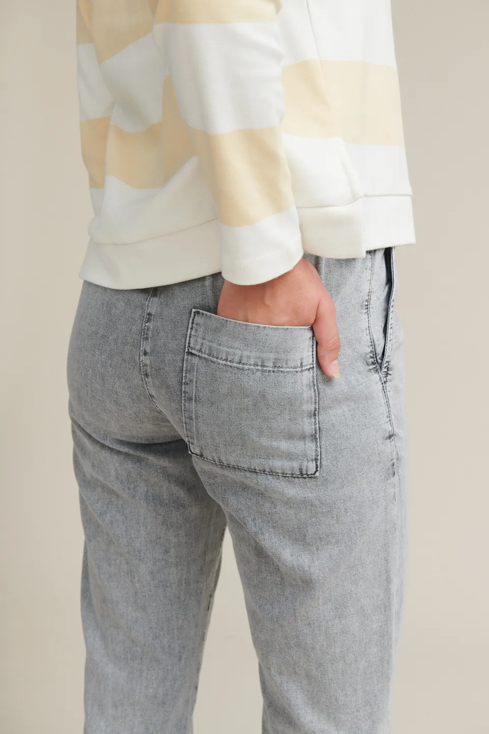 basic-apparel-bluebell-pants-hose-grey-bio-baumwolle image 1