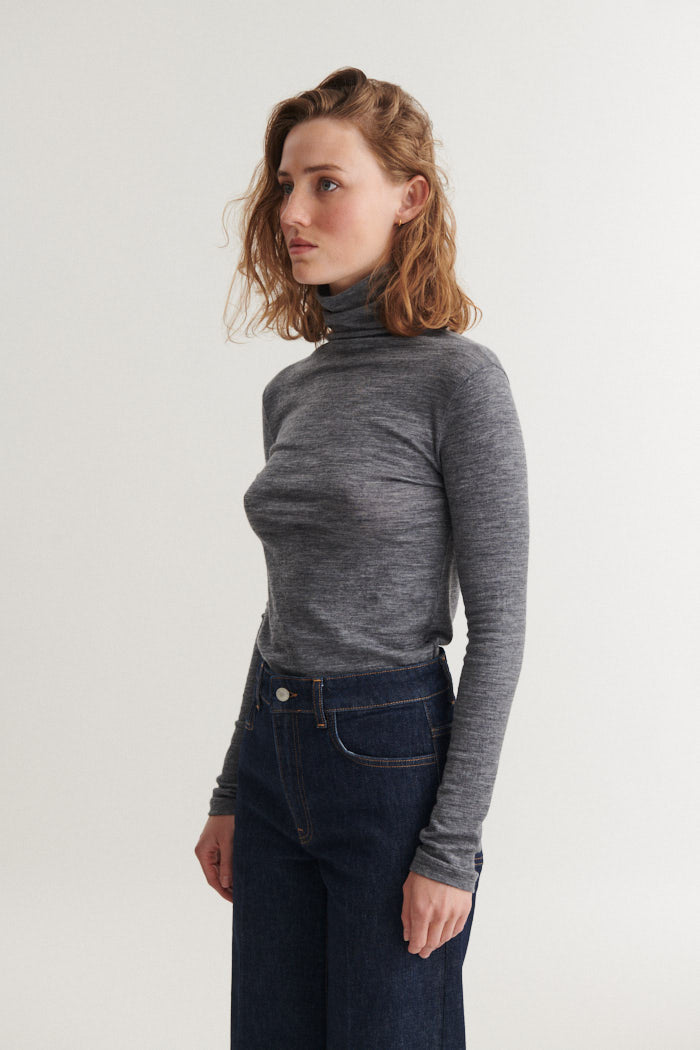 basic-apparel-rinja-t-neck-rollkragenshirt-grey-mel-wollmix image 2