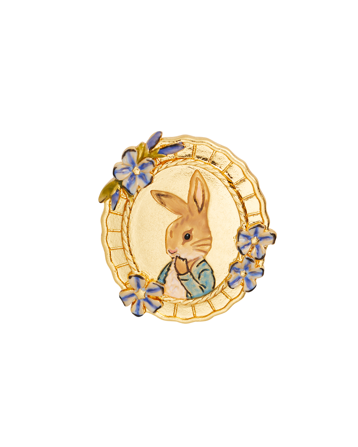 fable-england-peter-rabbit-brosche-gold-cameo image 1