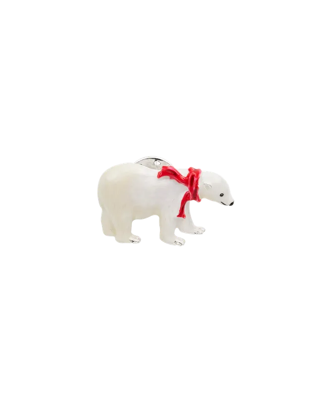 fable-england-cosy-polar-bear-brosche-silber-emaille image 1