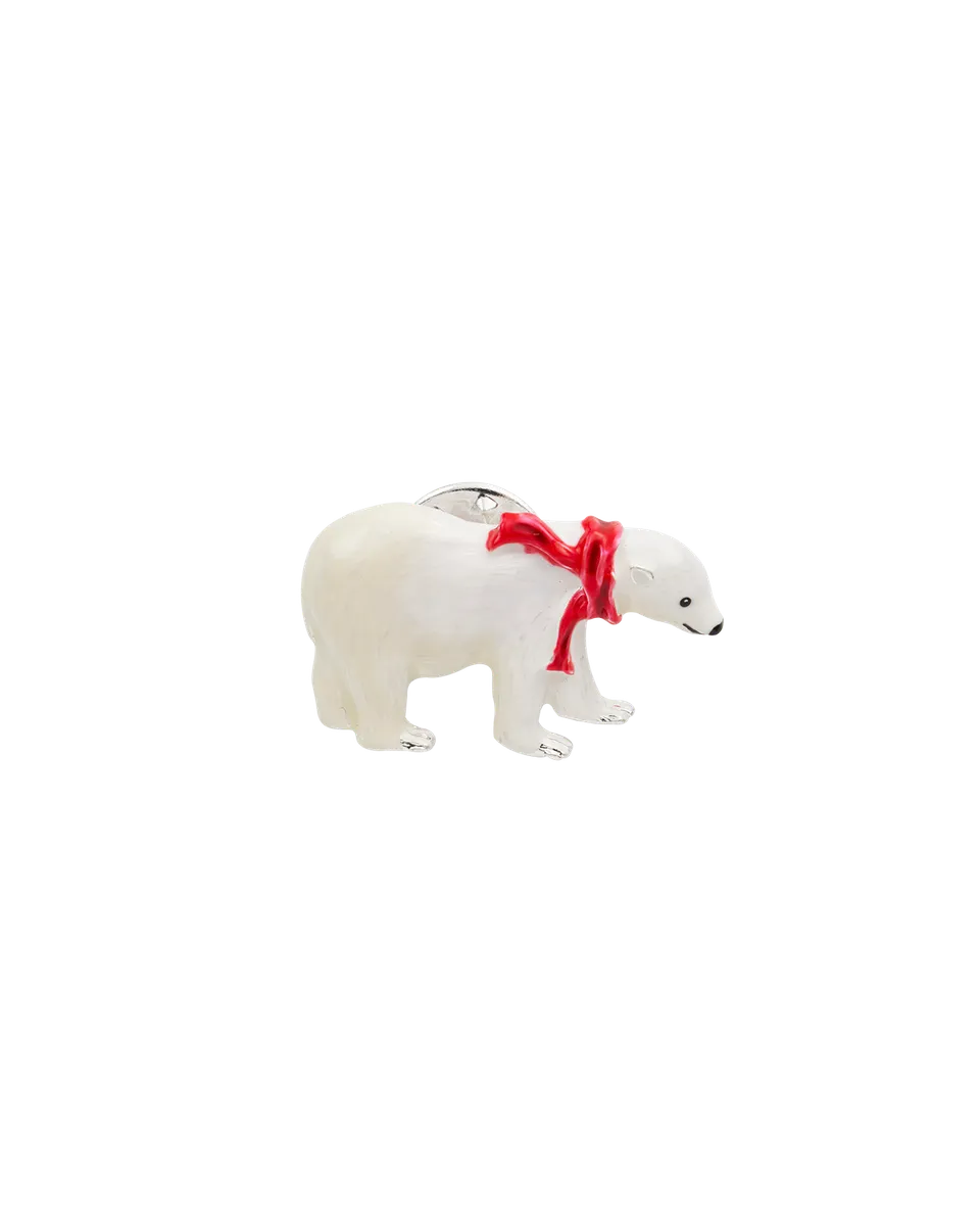 fable-england-cosy-polar-bear-brosche-silber-emaille image 1