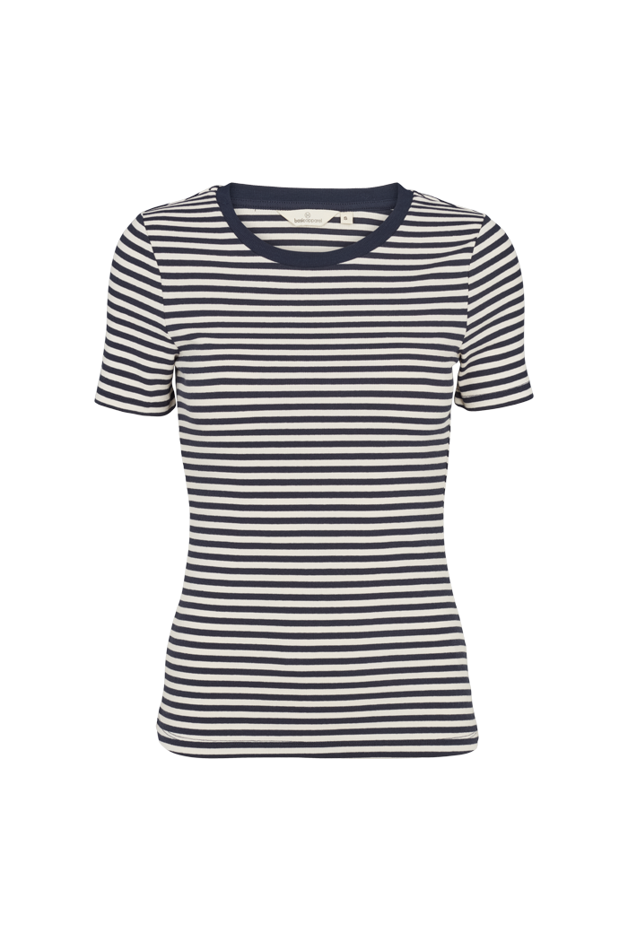 basic-apparel-ludmilla-o-neck-t-shirt-birch-navy-bio image 1