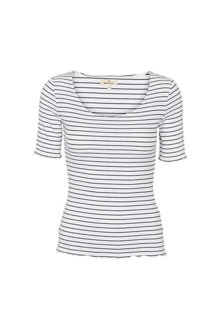 basic-apparel-ludmilla-scallop-tee-t-shirt-bright-white-black-bio image 1