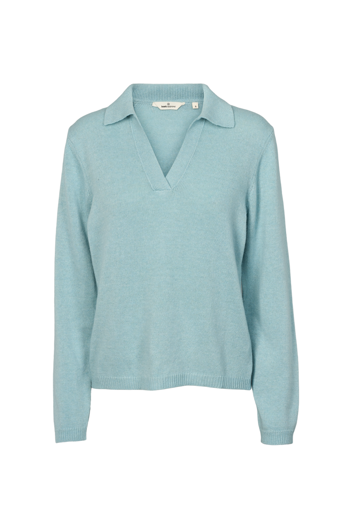 basic-apparel-cady-polo-sweater-pullover-gossamer-green-wollmix image 5