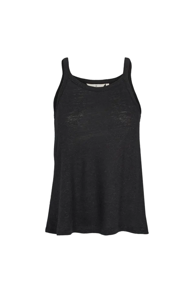 basic-apparel-ryda-strap-top-top-black-leinen-viskose image 1