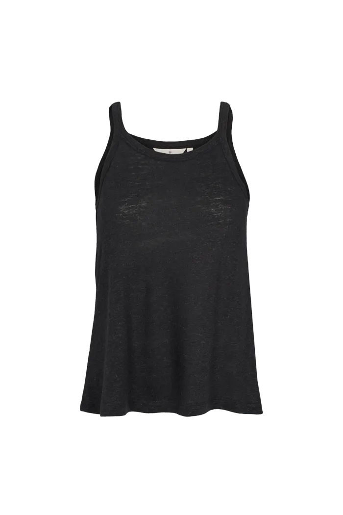 basic-apparel-ryda-strap-top-top-black-leinen-viskose image 1