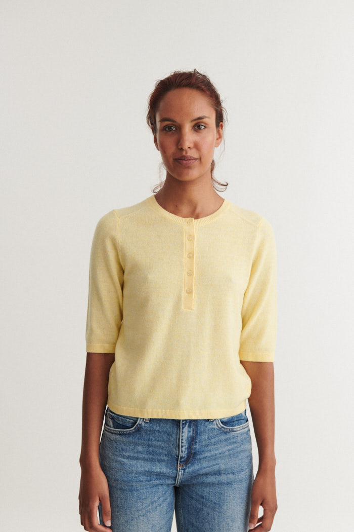 basic-apparel-selem-granddad-tee-sunlight-merino-shirt image 1