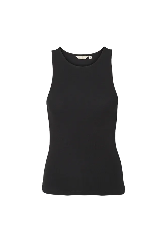basic-apparel-ludmilla-top-tanktop-schwarz-bio-baumwolle image 1