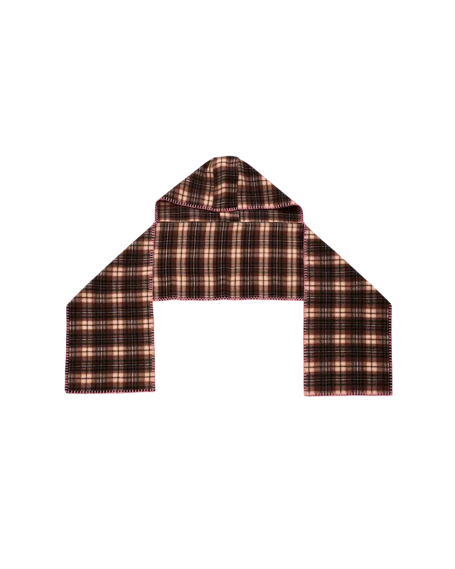 fable-england-check-hooded-winterschal-braun-karo image 1