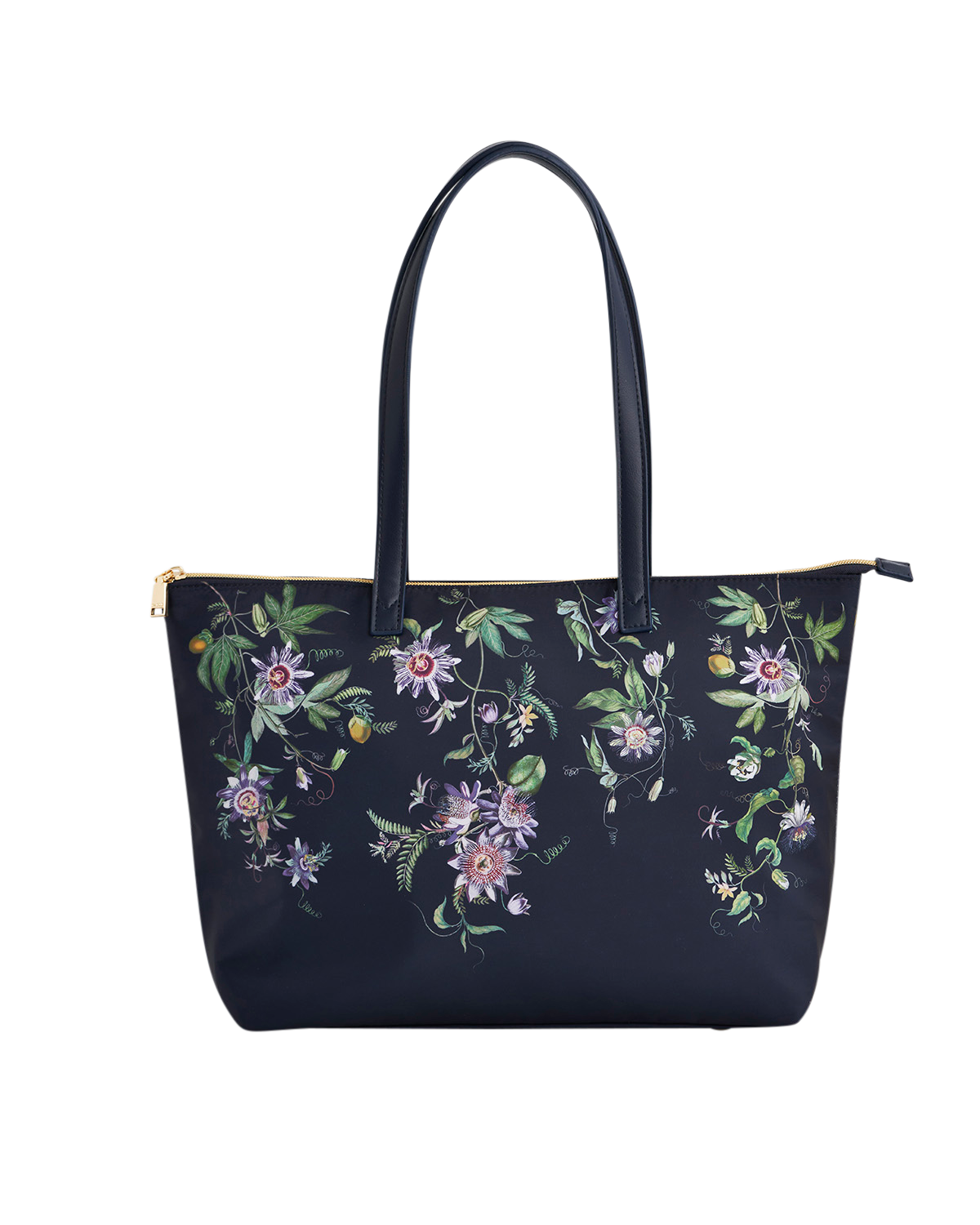 fable-england-passion-flower-tote-navy-handtasche-blumen image 1