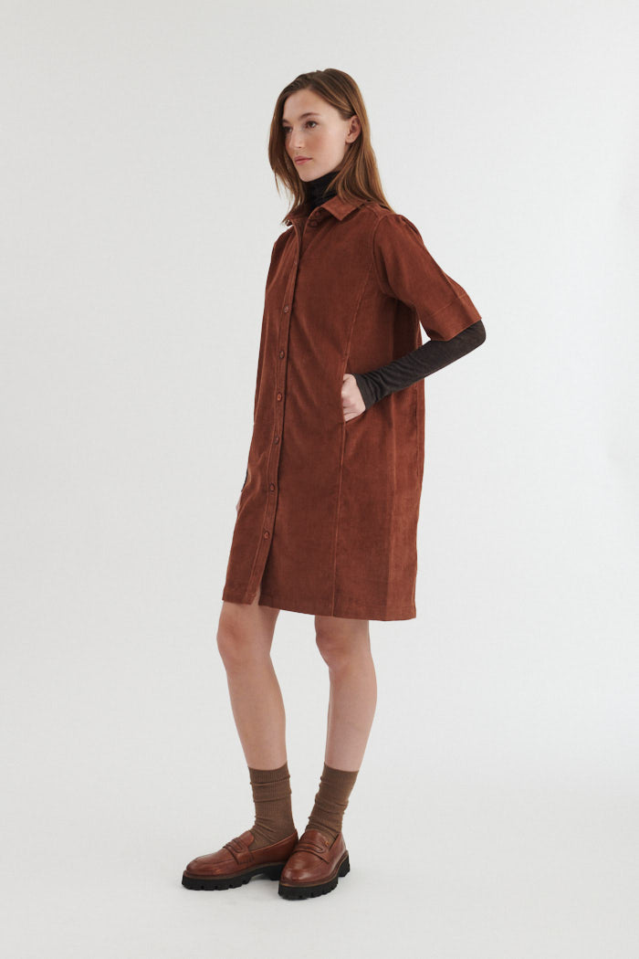 basic-apparel-millu-dress-hemdkleid-tortoise-shell-bio image 2
