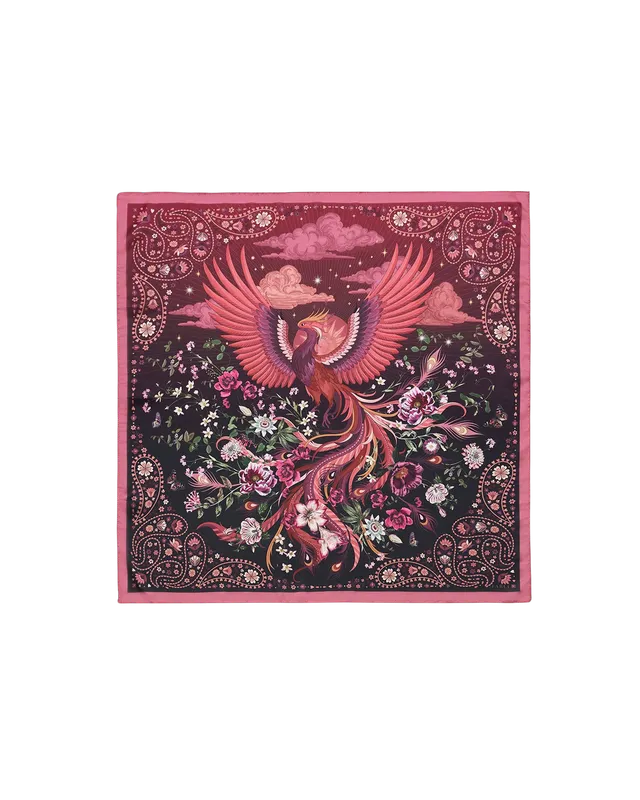 fable-england-eve-quadrat-tuch-burgundy-ph-nix-print image 1